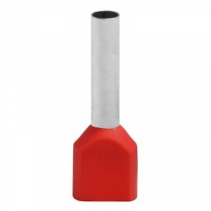 Фотография товара 'Texenergo Наконечники штыревые втулочные изолированные двойн НШВИ2_1,5-12 (100шт.уп) NS2V015-12'