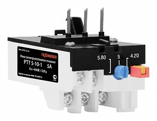 Фотография товара 'Texenergo Реле эл. тепловое токовое РТТ 5-10 -1 5А (4.20А-5.80А) PM12-RTT5-10.14'