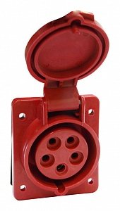 Фотография товара 'Texenergo Розетка 415 стац. СУ 3Р+PE+N 16А 380В IP44 SE415-016Q'