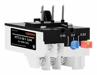 Фотография товара 'Texenergo Реле эл. тепловое токовое РТТ 5-10 -1 0,4А (0.34А-0.46А) PM12-RTT5-10.3'