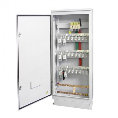 Фотография товара 'Texenergo SRS1-21. Шкаф распределительный силовой ШРС1-21У3 (ВР32-35 вык-ль, гр.5х100А) рукоятка внутри'