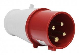 Фотография товара 'Texenergo Вилка 024 переносная 3P+PE 32А 380В IP44 SE024-032Q'