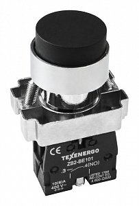 Фотография товара 'Texenergo Кнопочный выключатель LAY5-BL21 черный 1з MFK-BL-02'