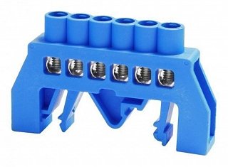 Фотография товара 'Texenergo Шина нулевая "N" 6 6х9 мм (в комбинированном DIN-изоляторе) NN-69-06-U'