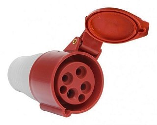 Фотография товара 'Texenergo Розетка 214 переносная 3Р+PE 16А 380B IP44 SE214-016Q'