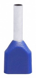 Фотография товара 'Texenergo Наконечник штыревой втулочный изолирован. двойной НШвИ2 0,75-8 (500шт) NS2V008-08-5'