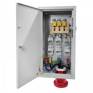 Фотография товара 'Texenergo Ящик силовой с рубильником ЯВЗШ 100А IP31 без ППН-33 (разъём 63А) (ЯВЗШ-31М-31) SRZ31-100-31'