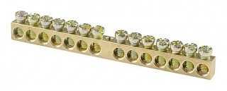 Фотография товара 'Texenergo Шина нулевая "N" открытая 14/1 сечение 6х9 мм  NN1-69-14'