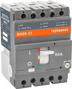 Фотография товара 'Texenergo Автоматический выключатель ВА 88-33 80А 35кА SAV8833-0080'