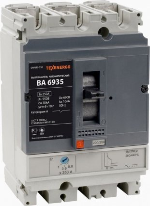 Фотография товара 'Texenergo SAV691-250 Выключатель автоматический'