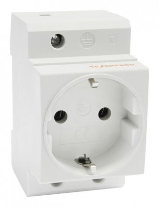 Фотография товара 'Texenergo MRD67Z Розетка на DIN-рейку с ЗК РД-67зк'