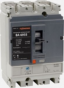 Фотография товара 'Texenergo Выключатель автоматический ВА 6935 125А с регулир. 0,8-1In, Ir=5-10In SAV691-125'