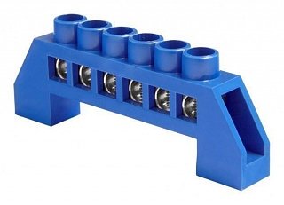 Фотография товара 'Texenergo Шина нулевая "N" 6 6х9 мм (в изоляторе под винт) NN-69-06-V'