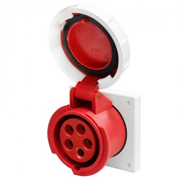 Фотография товара 'Texenergo SP3152-016Q Розетка 3152 стац. СУ 3P+PE+N 16А 380В IP67'