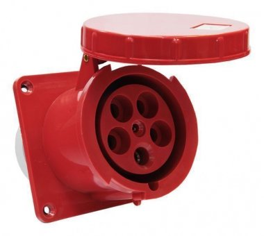 Фотография товара 'Texenergo SE345-125Q Розетка 345 стац. 3Р+N+PE 125А 380В (без основания) IP67'