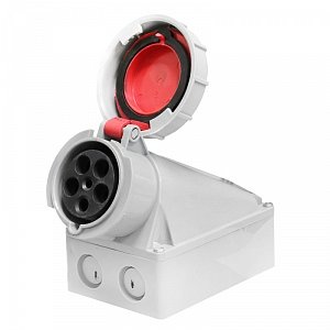 Фотография товара 'Texenergo Розетка 1352 стац. ОУ 3P+PE+N 63А 380В IP67 SP1352-063Q'