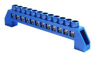 Фотография товара 'Texenergo Шина нулевая "N" 12 6х9 мм (в изоляторе под винт) NN-69-12-V'