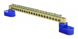 Фотография товара 'Texenergo Шина нулевая "N" 20 6х9 мм (с двумя угловыми изоляторами) NN2-69-20-Y2'