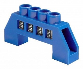 Фотография товара 'Texenergo Шина нулевая "N" 4 6х9 мм (в изоляторе под винт) NN-69-04-V'