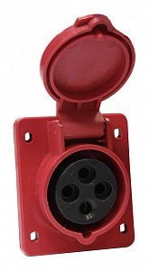 Фотография товара 'Texenergo Розетка 414 стац. СУ 3Р+PE 16А 380В IP44 SE414-016Q'