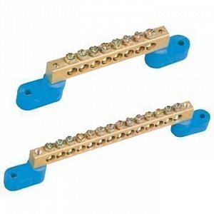 Фотография товара 'Texenergo Шина нулевая "N" 16 6х9 мм (с двумя угловыми изоляторами) NN2-69-16-Y2'