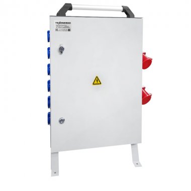 Фотография товара 'Texenergo Щит механизации ЩМ- РУСП- 100-6х1П-2х3П-IP54 (ВВ-100А с УЗО, 6 роз. 1Р+N+РЕ 16A, 2 роз. 3Р+N+РЕ 32А) SM-100-616-232'