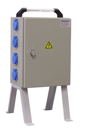 Фотография товара 'Texenergo Щит механизации ЩМ- РУСП- 100-6х1П-2х3П-IP54 (ВВ-100А с 1 УЗО, 6 роз. 1Р+N+РЕ 16A, 2 роз. 3Р+N+РЕ 16А) SM-100-616-216'