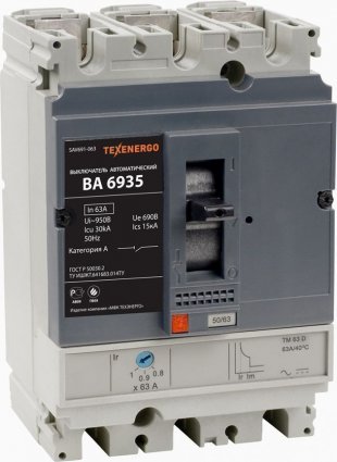 Фотография товара 'Texenergo SAV691-063 Выключатель автоматический'