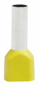 Фотография товара 'Texenergo Наконечник штыревой втулочный изолирован. двойной НШвИ2 6-14 (100 шт.) NS2V060-14'