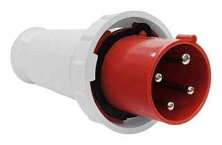 Фотография товара 'Texenergo Вилка 034 переносная 3Р+PE 63А 380В IP54 SE034-063Q'