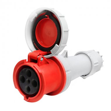 Фотография товара 'Texenergo SP2342-063Q Розетка 2342 кабельная 3P+PE 63A 380В IP67'