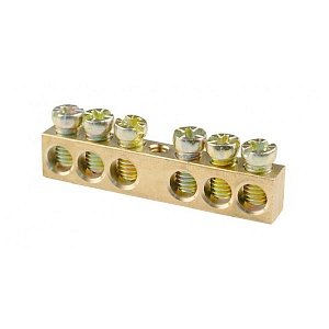 Фотография товара 'Texenergo Шина нулевая "N" открытая 6/1 сечение 6х9 мм NN1-69-06'