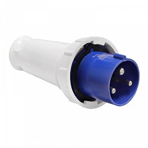 Фотография товара 'Texenergo Вилка 033 переносная 2Р+PE 63А 220В IP54 SE033-063Q'