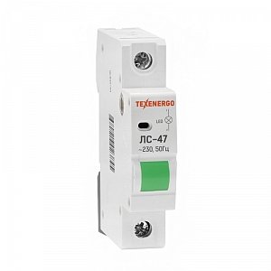 Фотография товара 'Texenergo Лампа сигнальная на DIN-рейку ЛС-47 зеленая LED MLS47-06'