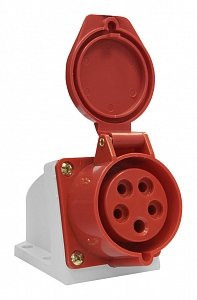 Фотография товара 'Texenergo Розетка 115 стац. ОУ 3Р+PE+N 16А 380В IP44 SE115-016Q'