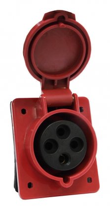 Фотография товара 'Texenergo SE424-032Q Розетка 424 стац. СУ 3Р+PE 32А 380В IP44'