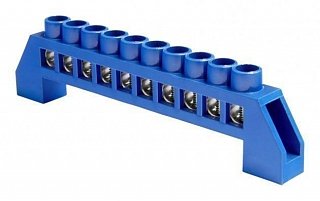 Фотография товара 'Texenergo Шина нулевая "N" 10 6х9 мм (в изоляторе под винт) NN-69-10-V'