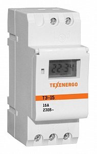 Фотография товара 'Texenergo ТЭ15 таймер электронный на DIN-рейку MTE15'