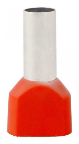 Фотография товара 'Texenergo NS2V100-14 Наконечник штыревой втулочный изолирован. двойной'