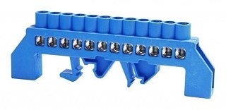 Фотография товара 'Texenergo Шина нулевая "N" 12 6х9 мм (в комбинированном DIN-изоляторе) NN-69-12-U'