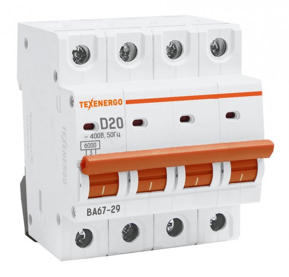 Фотография товара 'Texenergo TAM44D20 Автоматический выключатель'