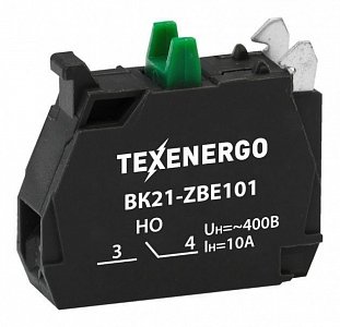Фотография товара 'Texenergo Вспомогательный блок контактов для ВК21-ZBE101 1з (1NO) ZB21-101'
