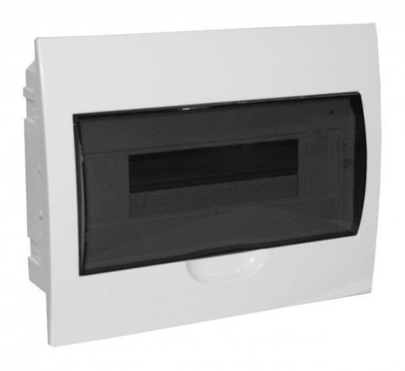 Фотография товара 'Texenergo BPV10-1-12 Бокс ЩРВ-П-12 встраиваемый, прозр. черн.дверь IP40'