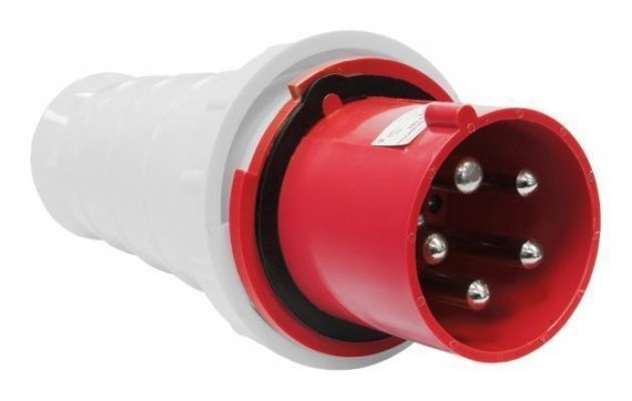 Фотография товара 'Texenergo SE045-125Q Вилка 045 переносная 3Р+PE+N 125А 380В IP54'