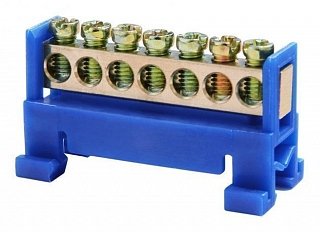 Фотография товара 'Texenergo Шина нулевая "N" 7 6х9 мм (с DIN-изолятором "Стойка") NN-69-07-S'