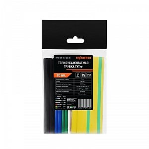 Фотография товара 'Texenergo Набор термоусадочных трубок ТУТнг 20/10, (2:1), 100 мм, (20 шт.) TTF20-KIT-2-1-100-20'