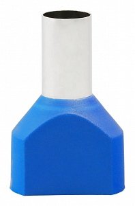 Фотография товара 'Texenergo Наконечник штыревой втулочный изолирован. двойной НШвИ2 16-14 (100 шт.) NS2V160-14'