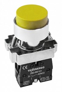 Фотография товара 'Texenergo Кнопочный выключатель LAY5-BL51 желтый 1з MFK-BL-05'