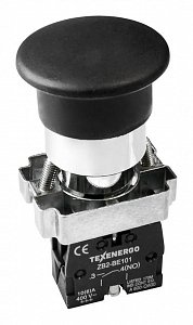 Фотография товара 'Texenergo Кнопочный выключатель LAY5-BС21 "Грибок" черный 1з MFK-BC-02'