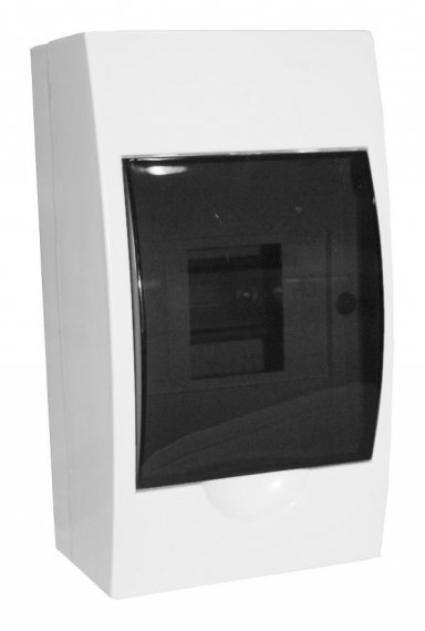 Фотография товара 'Texenergo BPN10-1-04 Бокс ЩРН-П- 4 навесной, прозр. черн.дверь IP40'